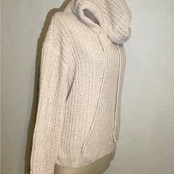 Pol chunky knit hoodie pullover sweater size medium - Picture 3 of 5